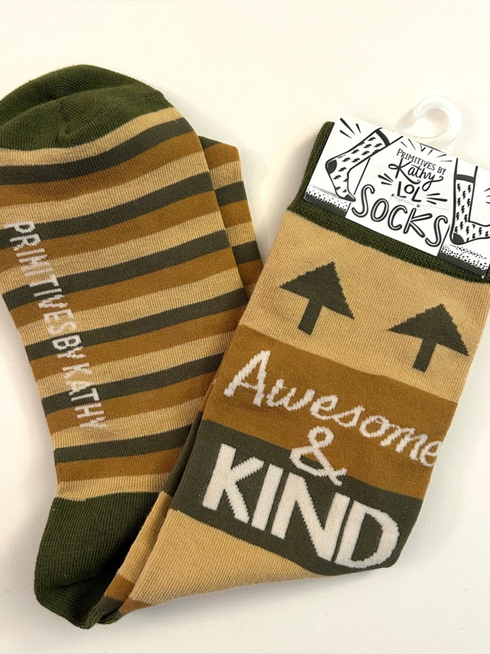 (NWT) Socks Primitives By Kathy “Awesome & Kind” Socks One Size Fits Most